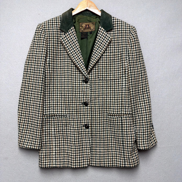 Vintage J.L. Colebrook Houndstooth Blazer Size Small