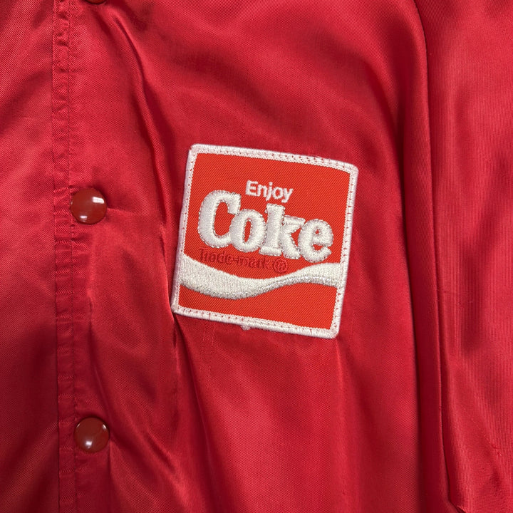 Vintage Enjoy Coke Coca Cola Bomber Jacket Size Large