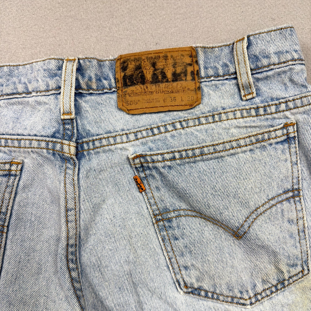 Vintage Levis 505 Light Wash Jeans Size 36