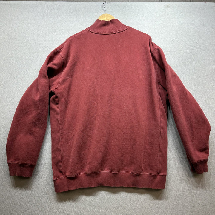 Vintage Timberland Burgundy Quarter Zip Sweatshirt Size XL