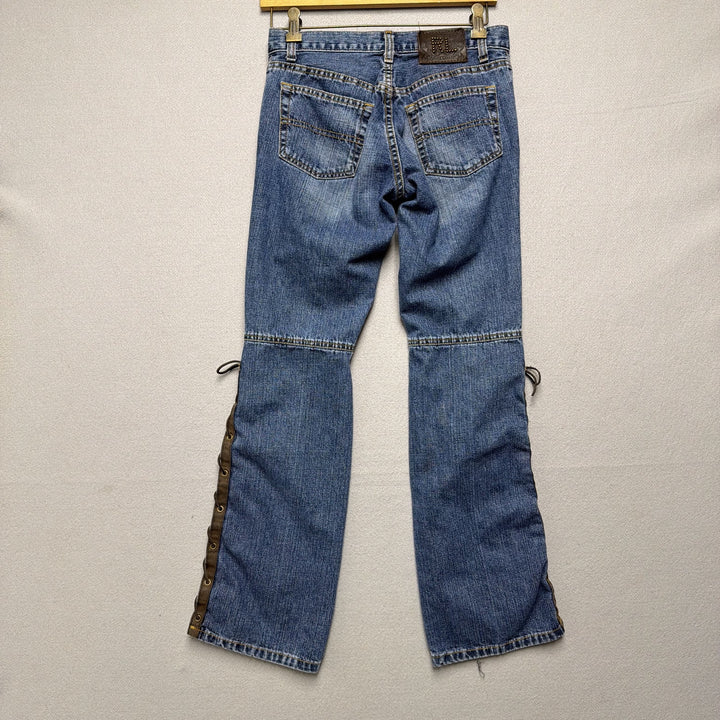 Vintage Ralph Lauren Lace Up Leg Polo Jeans Size 29