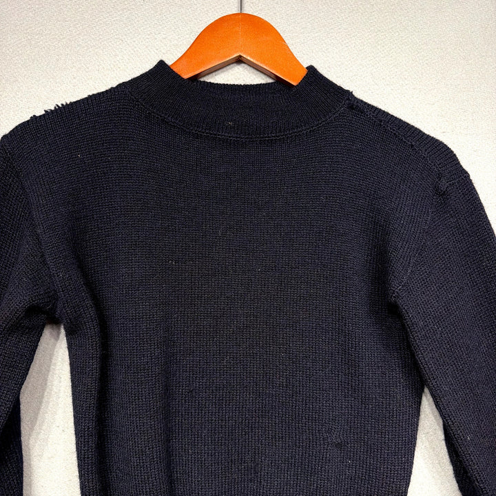 Vintage WW2 1940s US Military GOB Navy Deck Sweater Size Small