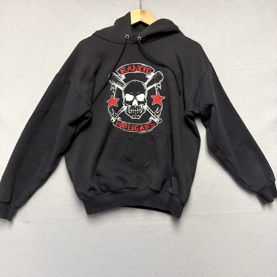 Vintage Rancid Hooligans Punk Band 2002 Y2K Hoodie Size Medium
