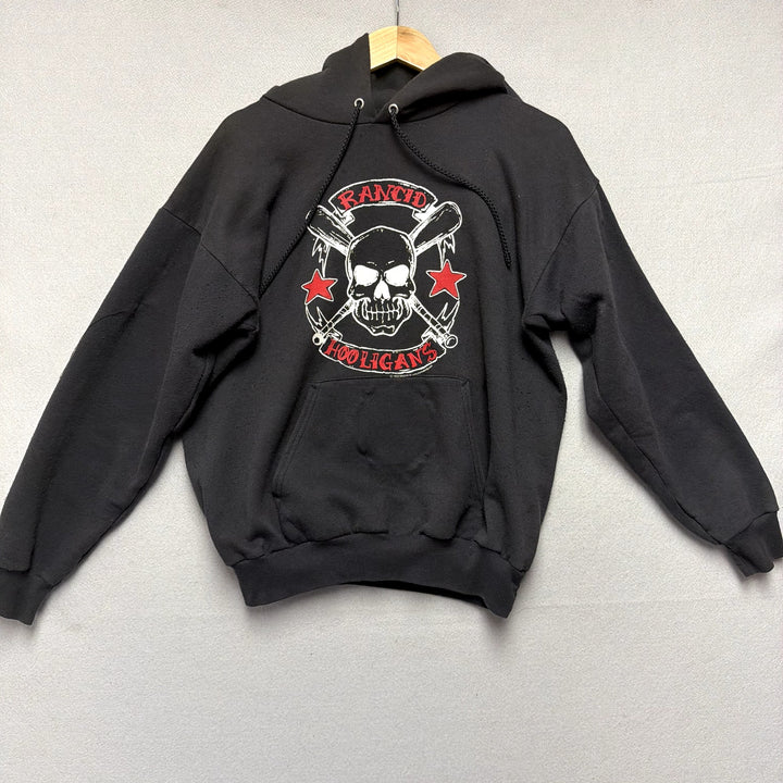 Vintage Rancid Hooligans Punk Band 2002 Y2K Hoodie Size Medium
