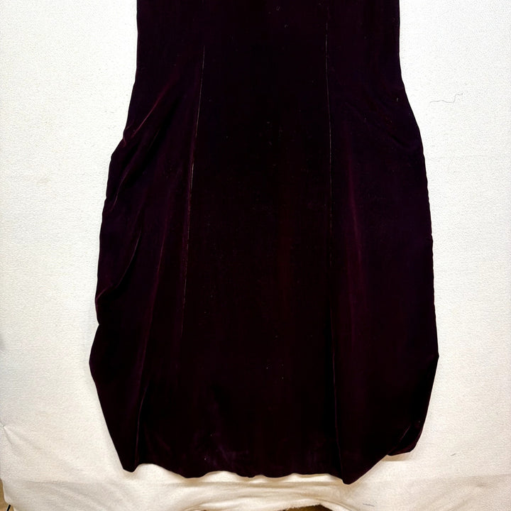 Vintage Maggy London Velour Dress Size 14