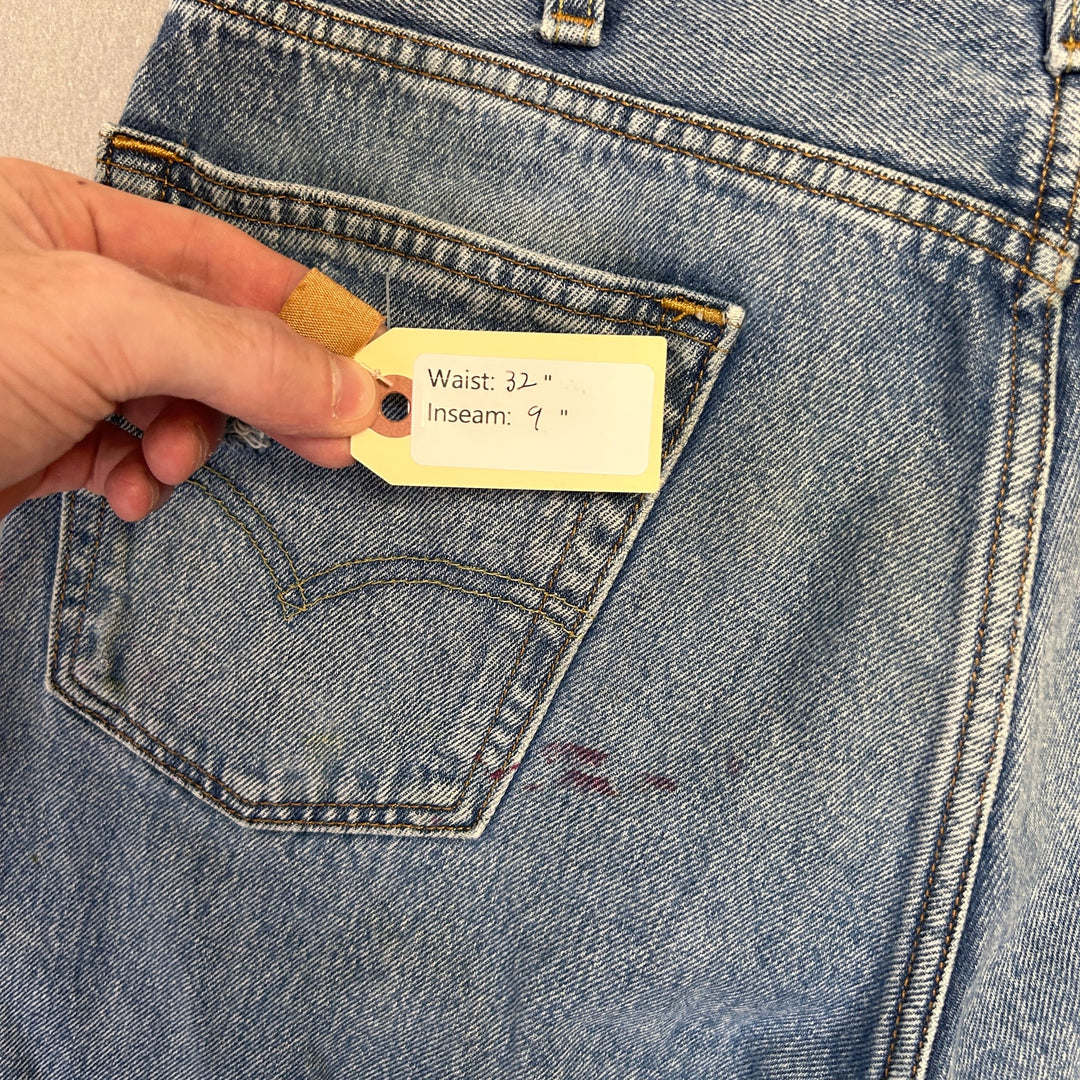 Levis 517 Cut Off Denim Jean Shorts Size 32