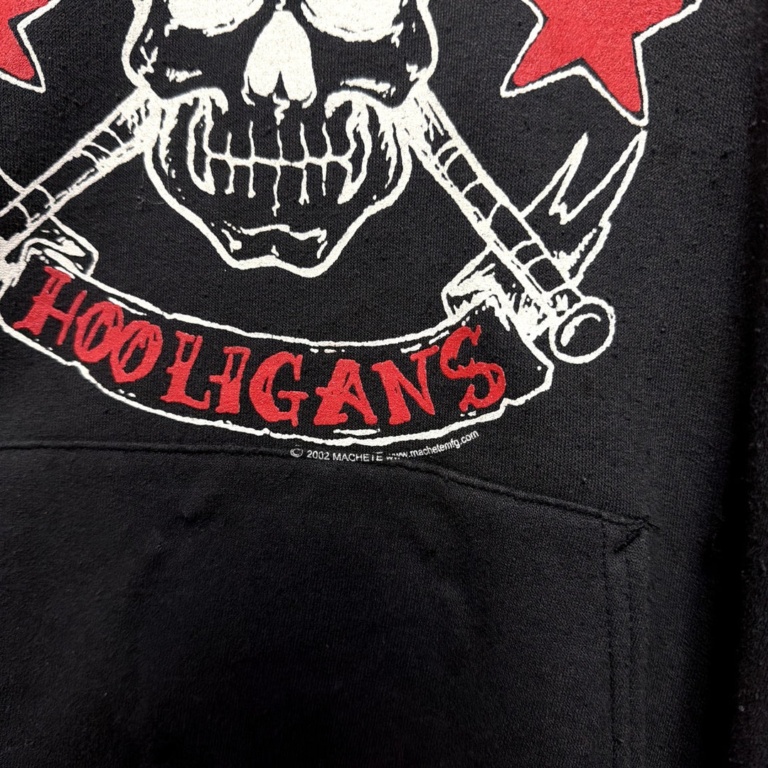 Vintage Rancid Hooligans Punk Band 2002 Y2K Hoodie Size Medium