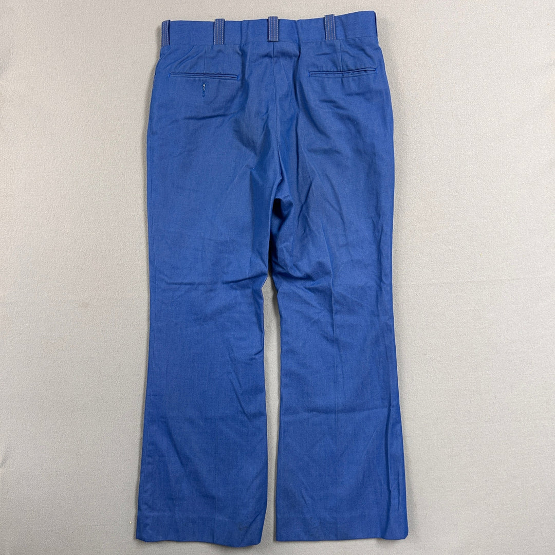 Vintage Flared Polyester Disco Pants Size 33