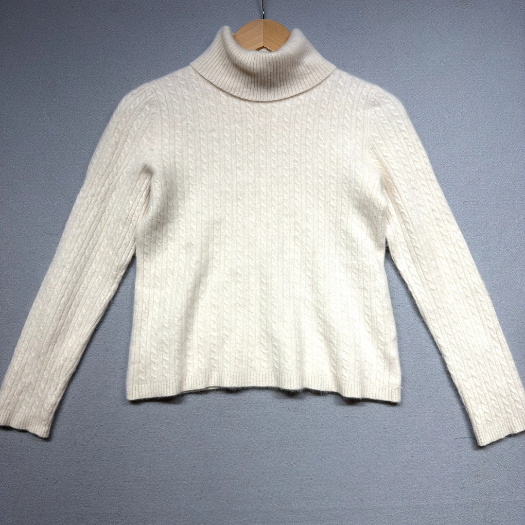 Vintage Anne Klein Cashmere Turtleneck Sweater Size Large