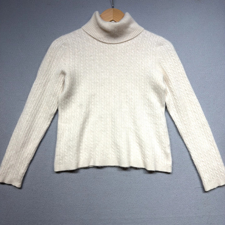 Vintage Anne Klein Cashmere Turtleneck Sweater Size Large