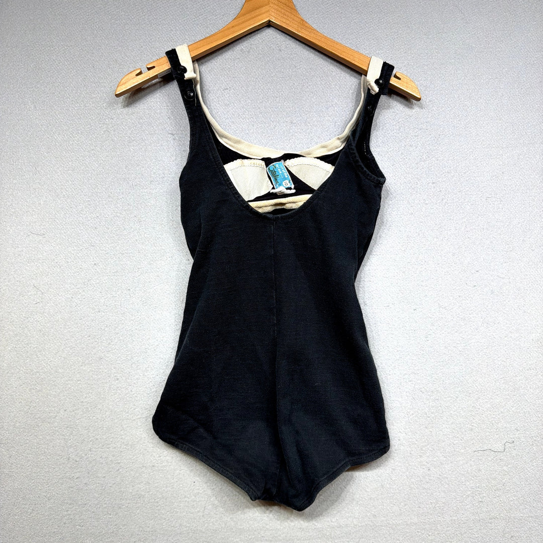 Vintage Catalina Black One Piece Swimsuit Size 10
