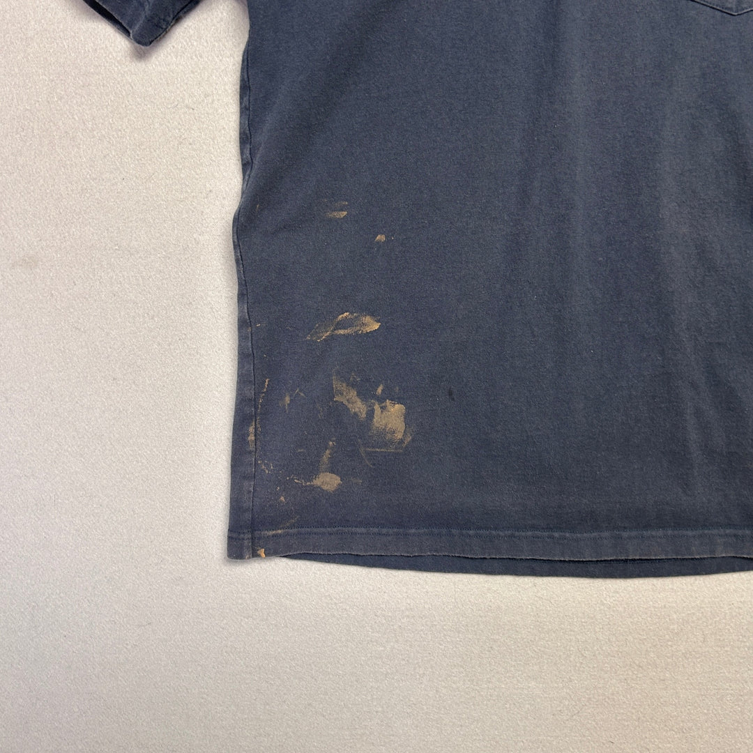 Carhartt Blue Pocket T Shirt Size Medium
