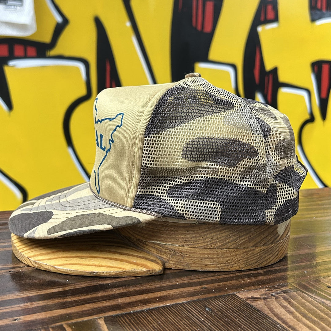 US Seal Vintage Camo Snapback Trucker Hat 80s