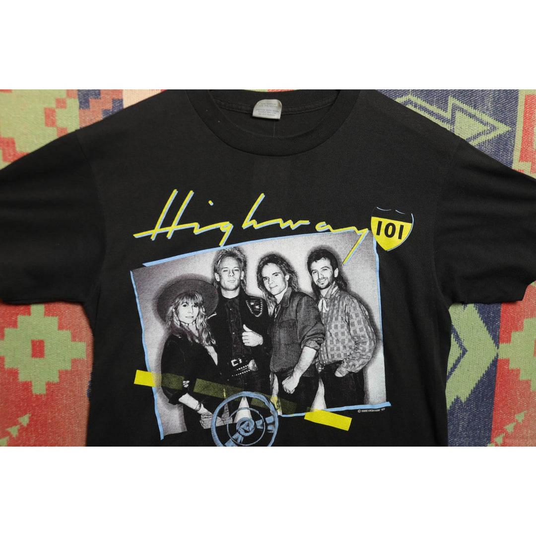 Highway 101 Vintage Band T Shirt Large 80s
