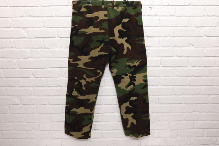 Cabela's Whitetail Vintage Camo Polar Fleece Pants 80s 38/29.5