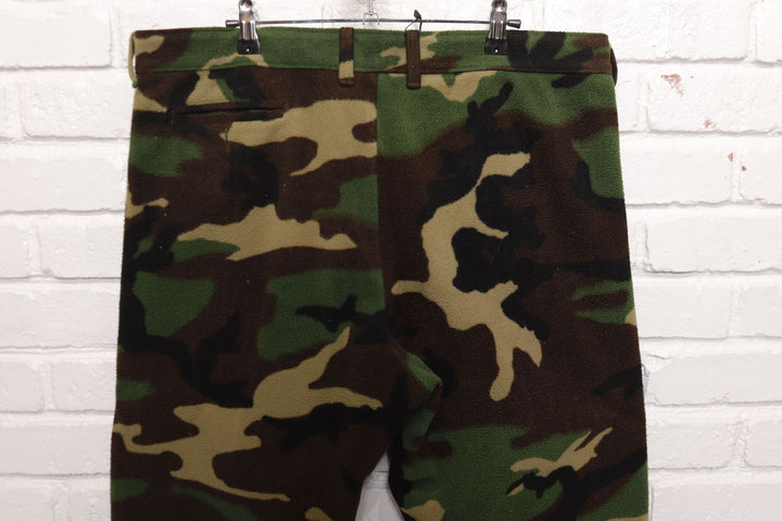 Cabela's Whitetail Vintage Camo Polar Fleece Pants 80s 38/29.5