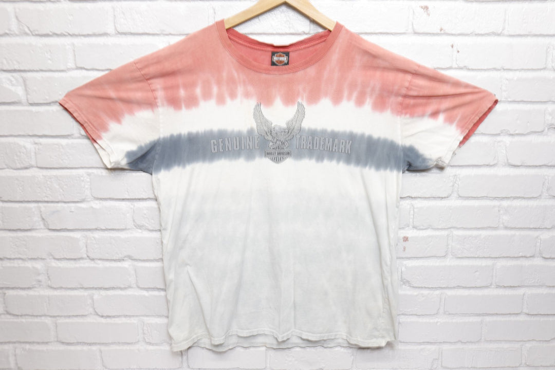 Harley Davidson Vintage Tie Dye T Shirt 2000s XXL
