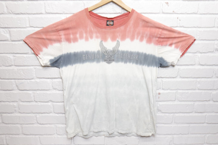 Harley Davidson Vintage Tie Dye T Shirt 2000s XXL