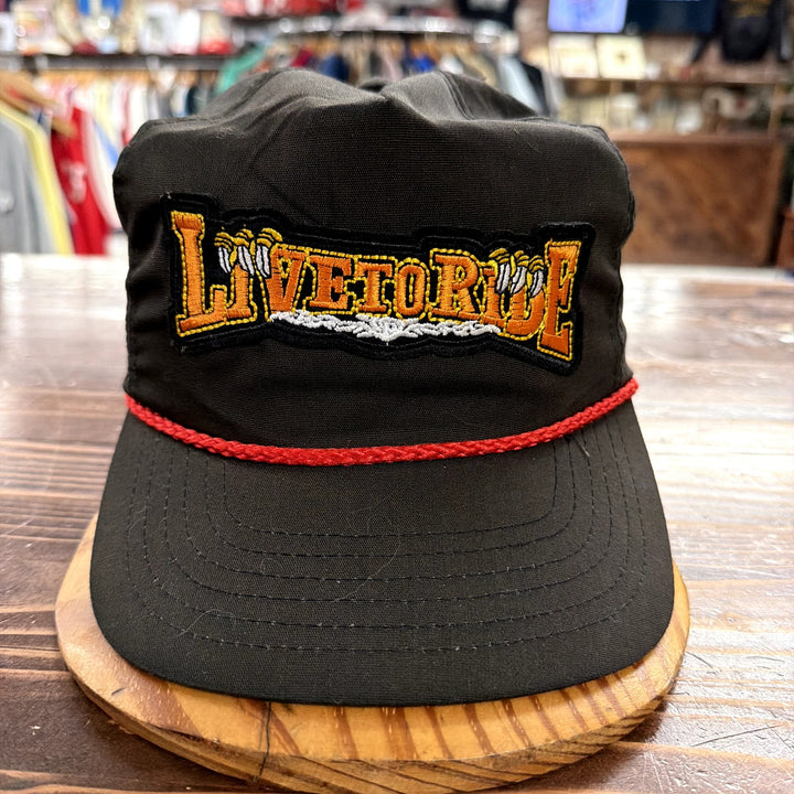 Vintage Live to Ride Biker Snapback Hat