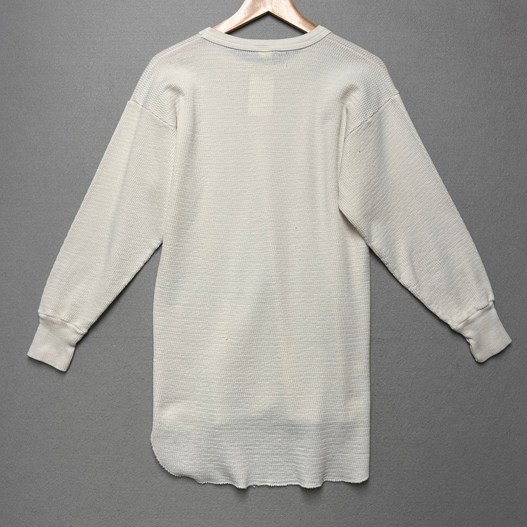 Vintage Hanes Thermal Long Sleeve T Shirt Size XL