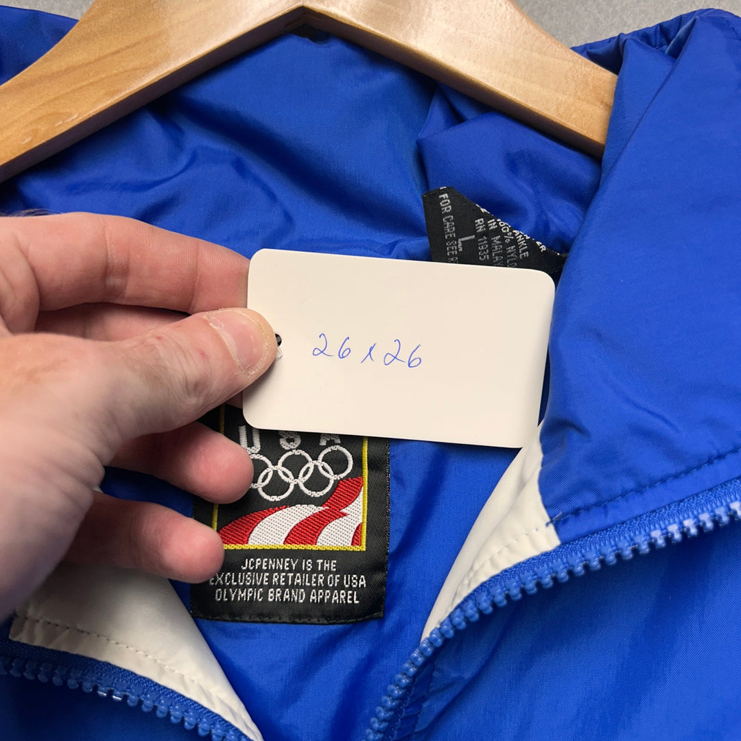 Vintage USA Olympics Windbreaker Jacket Size Large
