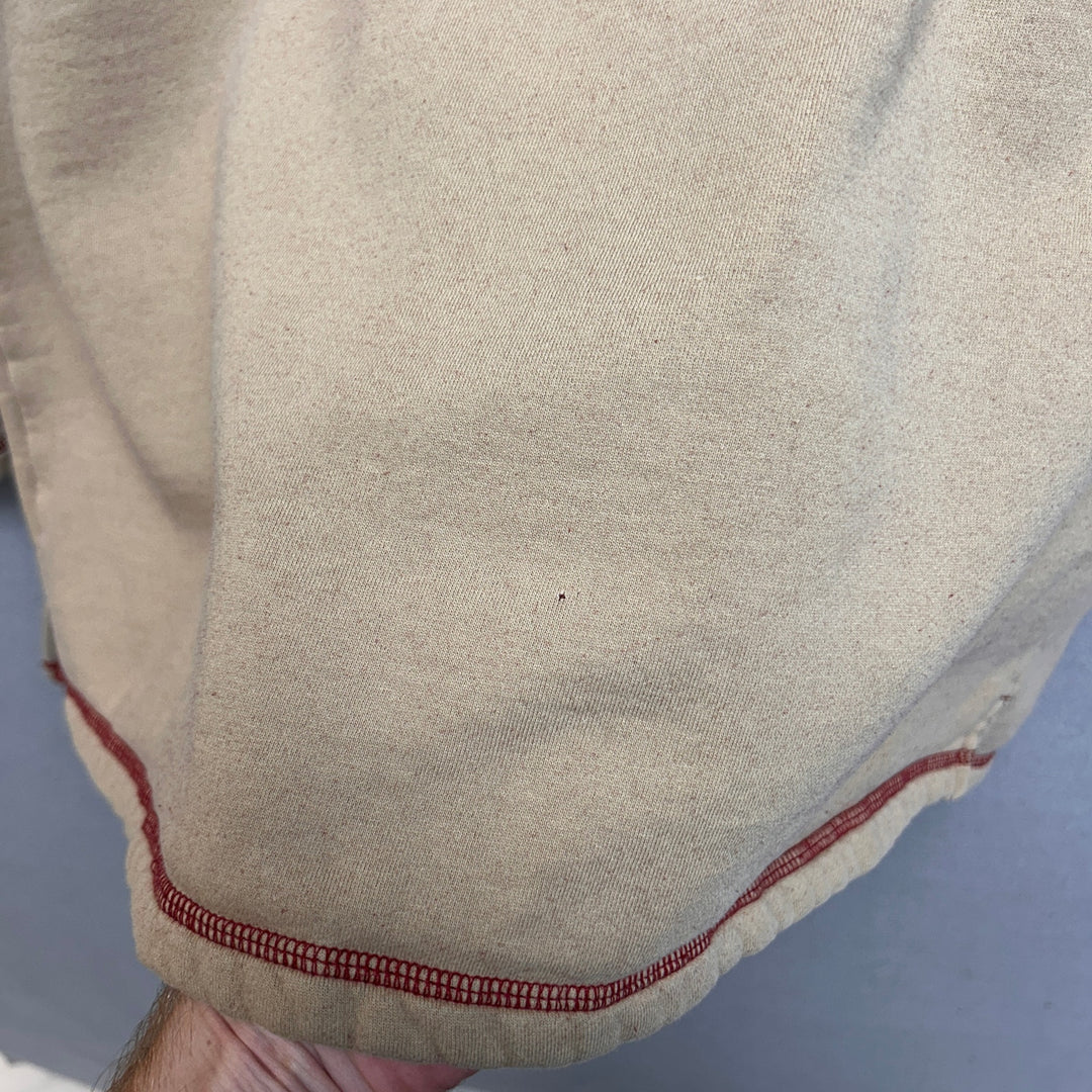 Y2k Wrangler 2002 NFR Rodeo Tan Henley Sweatshirt Size XL