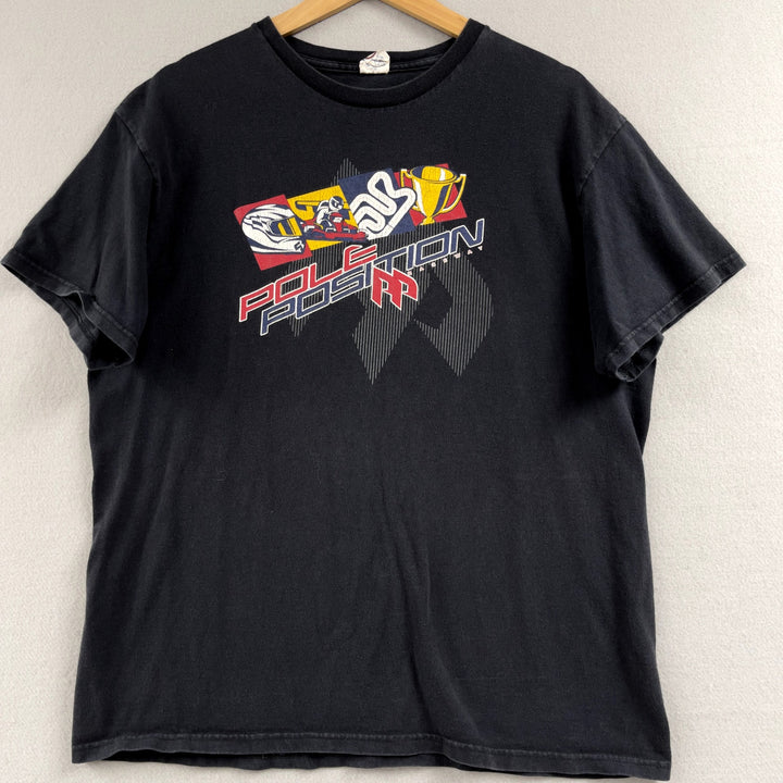 Vintage Pole Position Raceway Karting Shirt Black Size Large