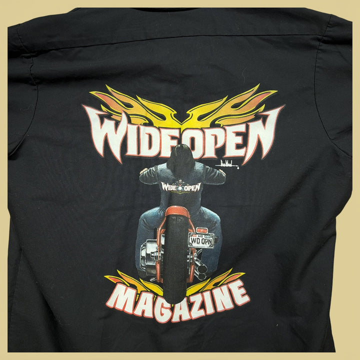 Vintage Wide Open Cycles 2000s Button Down Shirt Size XL
