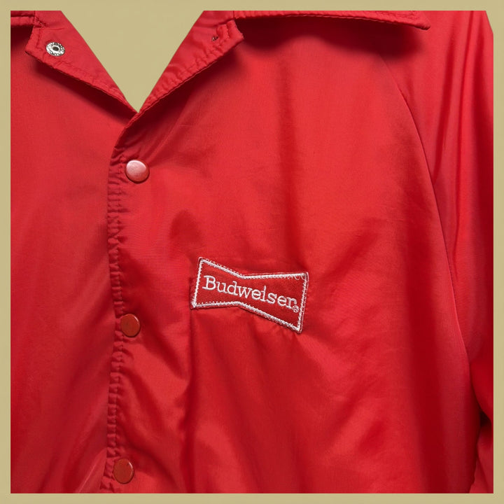 Vintage 70s budweiser Windbreaker Jacket Size Small