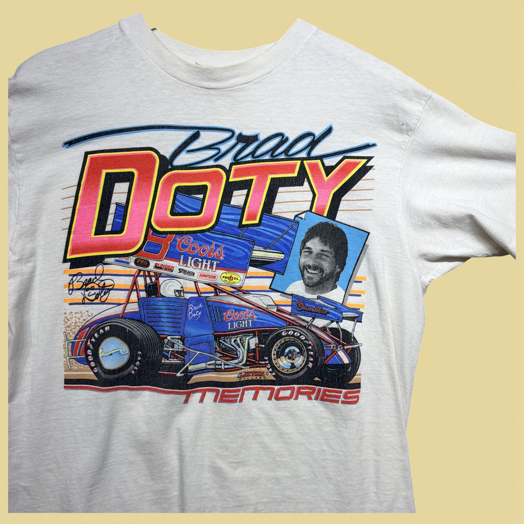 Vintage Brad Doty Racing 90s T Shirt Size Large