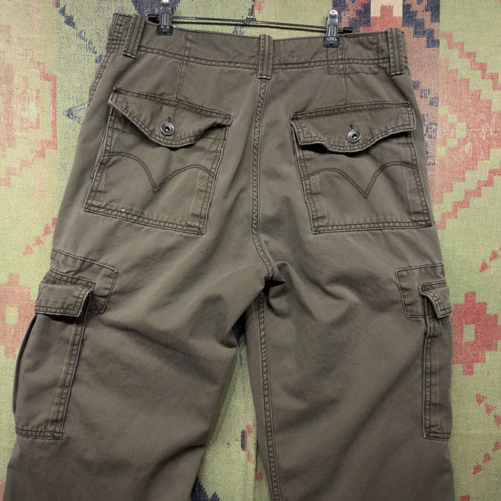 Levi's Vintage Workwear Loose Fit Cargo Pants Size 34 2000s Y2K Baggy