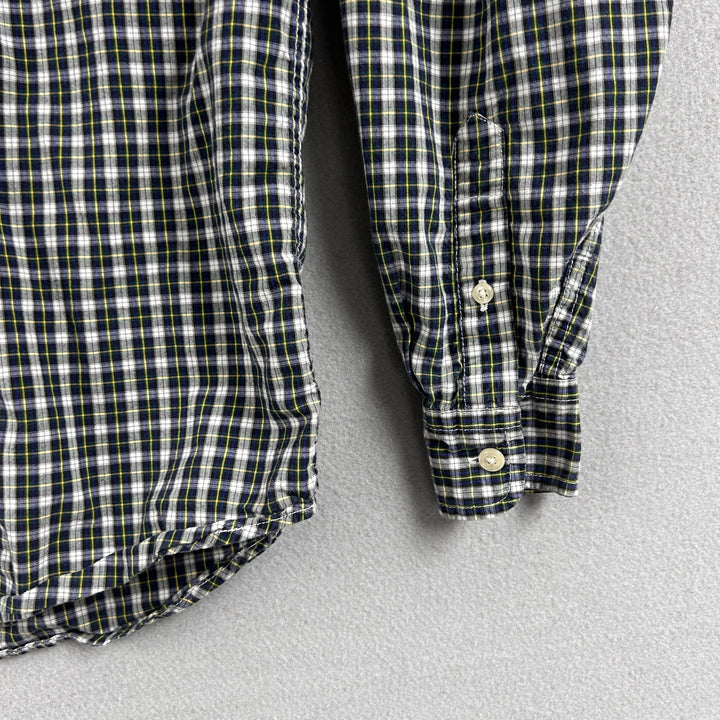 Vintage Polo Ralph Lauren Kids Plaid Button Down Shirt Size Medium