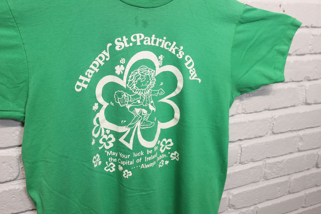 90s happy st patricks day tee shirt size large