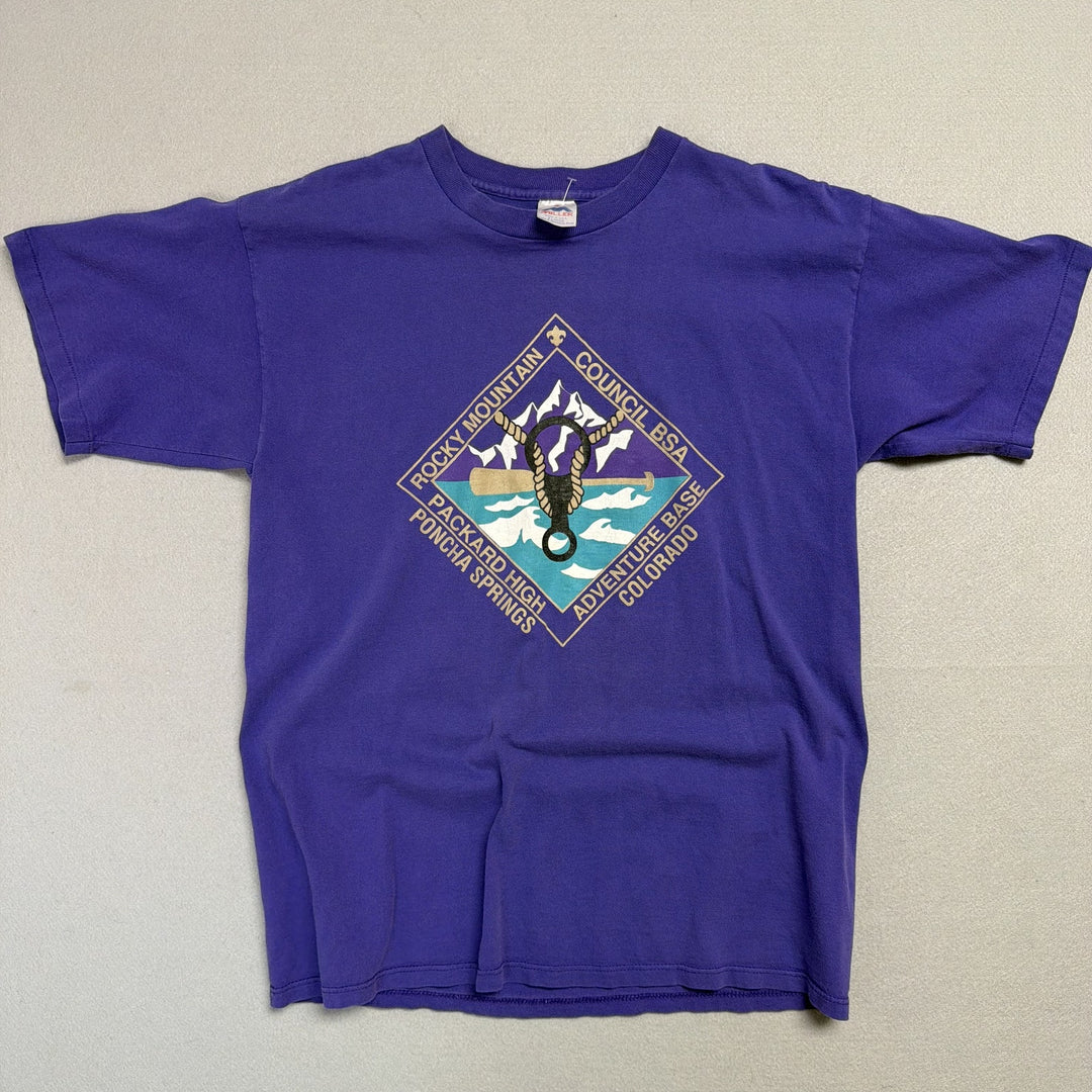 Vintage Rocky Mountain Boy Scouts T Shirt Size XL