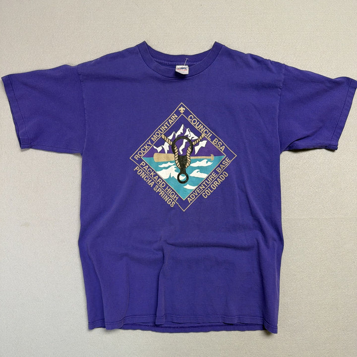 Vintage Rocky Mountain Boy Scouts T Shirt Size XL