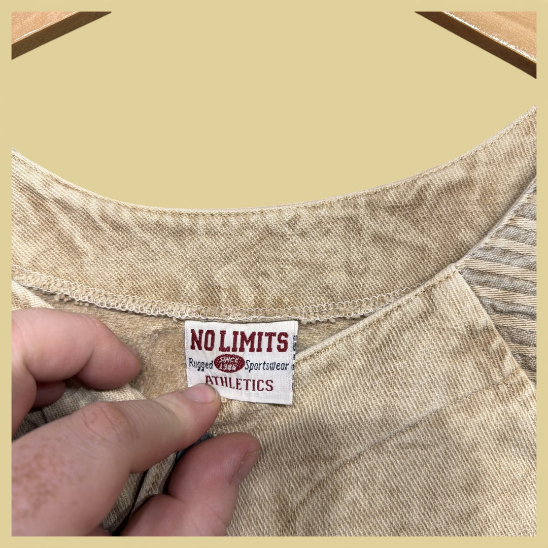 Vintage No Limits Athletics  90s Button Front Sweatshirt Size XL