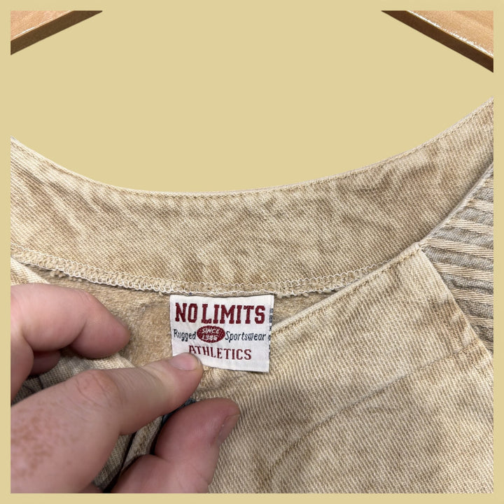 Vintage No Limits Athletics  90s Button Front Sweatshirt Size XL