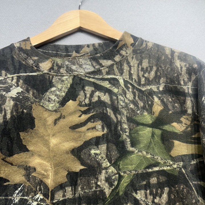 Vintage Y2K Mossy Oak Breakup Camo Sweatshirt Size Medium