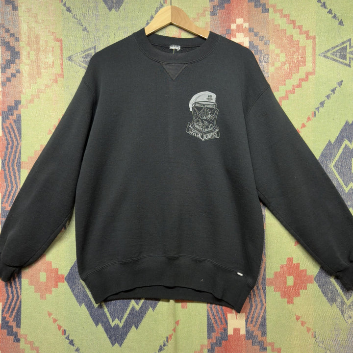 US Military Special Activities Vintage Sweatshirt Size Medium 90s