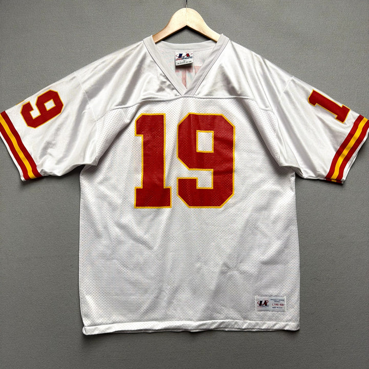 Vintage Kansas City Chiefs Joe Montana Logo Athletic Jersey Size Large