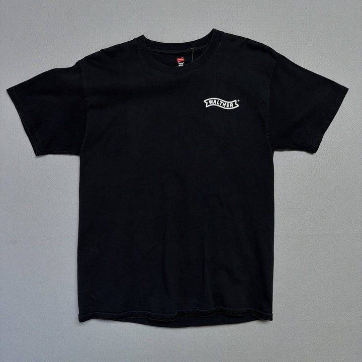 Vintage Walther Y2K Gun T Shirt Size Medium