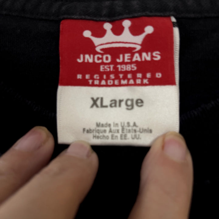 Vintage Jnco Jeans Skull Wrap Around T Shirt Size XL