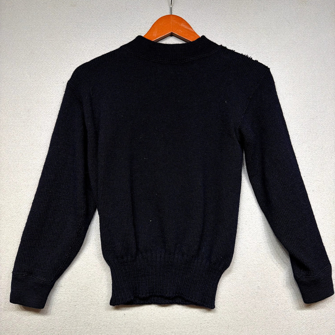 Vintage WW2 1940s US Military GOB Navy Deck Sweater Size Small