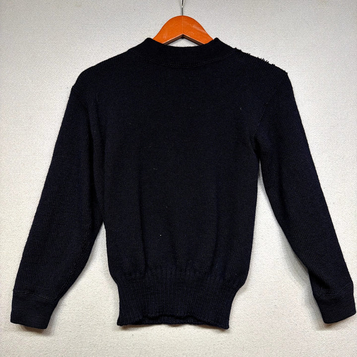 Vintage WW2 1940s US Military GOB Navy Deck Sweater Size Small