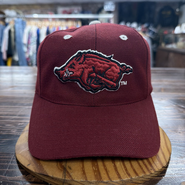 Vintage 90s Arkansas Razorbacks Puma Snapback Hat