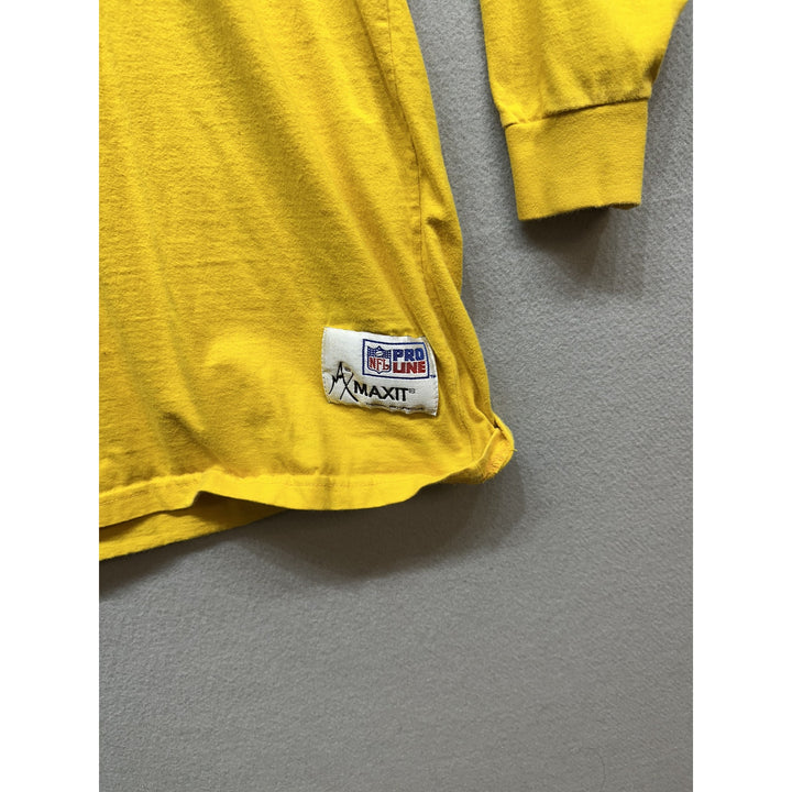 Vintage Green Bay Packers Mock Neck T Shirt Size XL