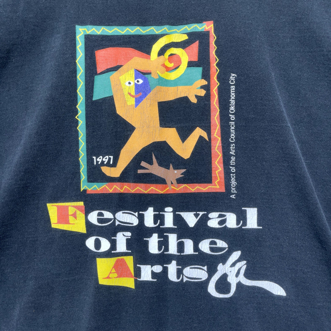 Vintage 1997 OKC Festival of the Arts Black Shirt Size XL