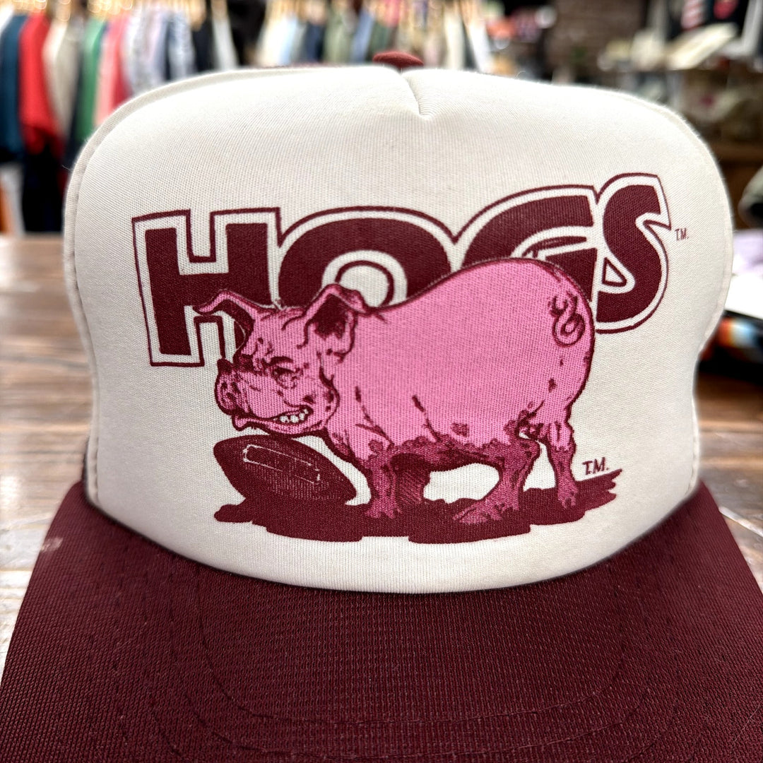 Vintage Hogs Football Arkansas Washington Snapback Hat