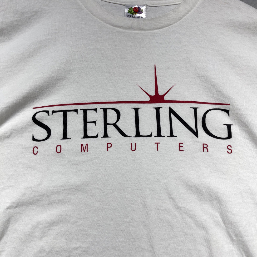 Vintage Sterling Computers T Shirt Size Large