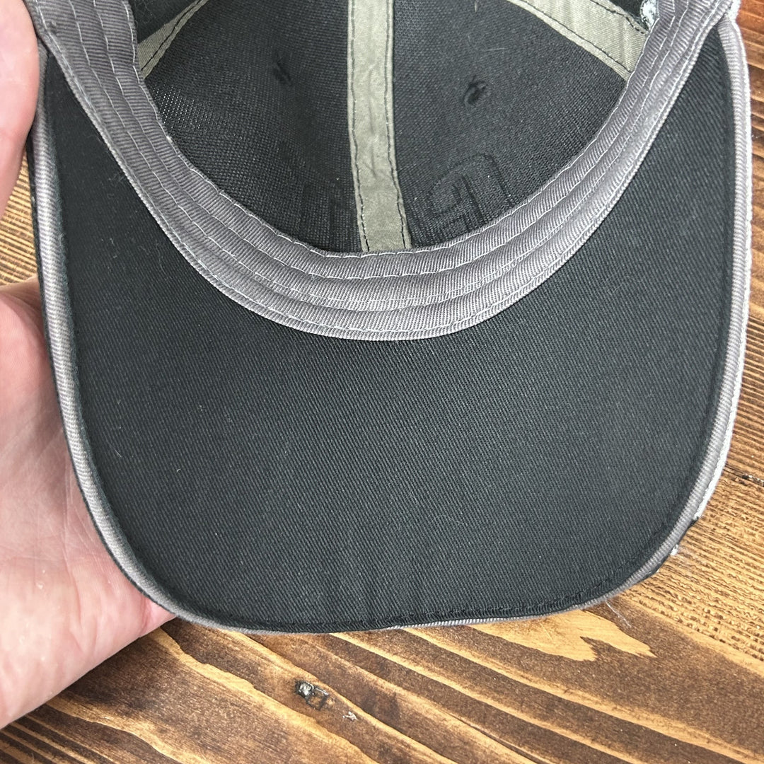 Vintage Cat Chrome Flame 2000s Strap Back Hat